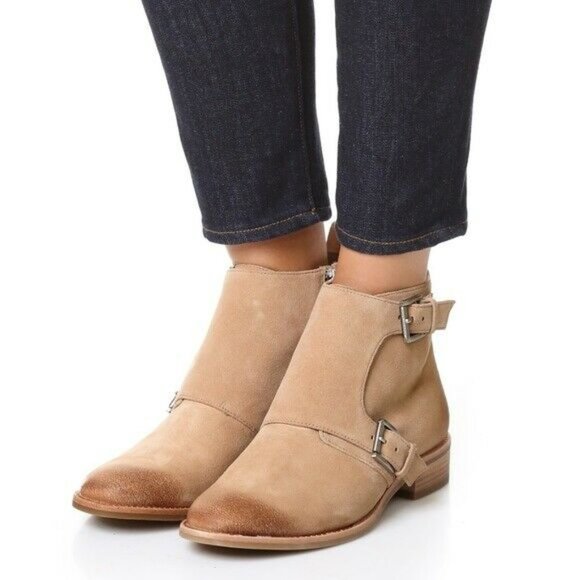 Michael Kors Booties Adams Monk Strap Ankle Zip - Picture 1 of 10